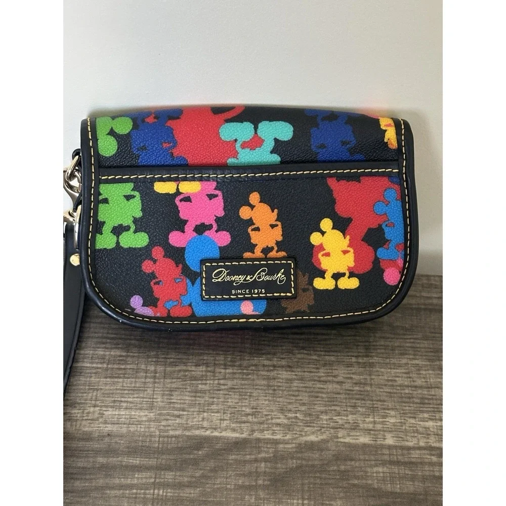 DOONEY & BOURKE Disney Park Wonder Mickey Silhouette Multicolor‎ Wristlet